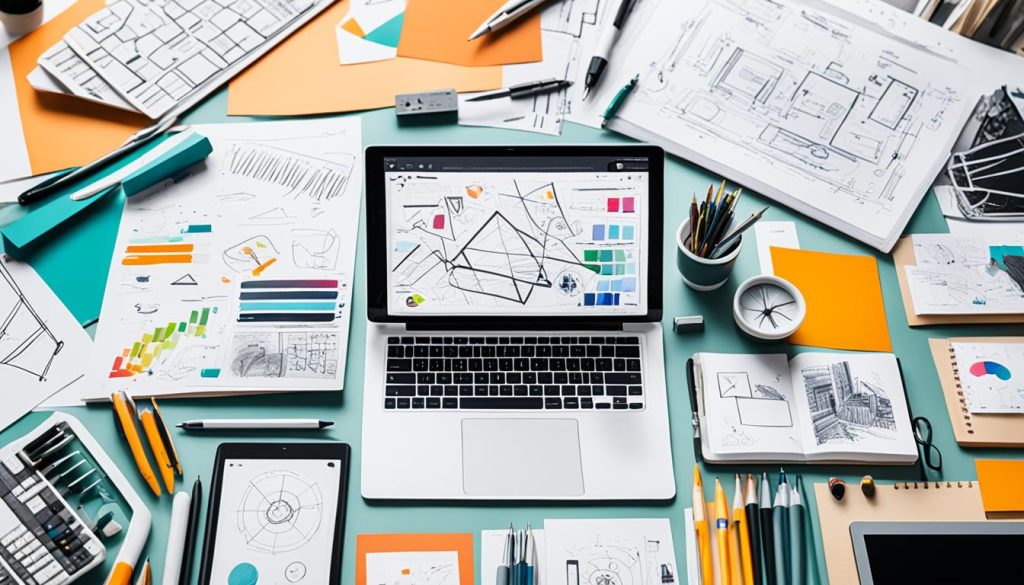 Visual design tools and wireframing software